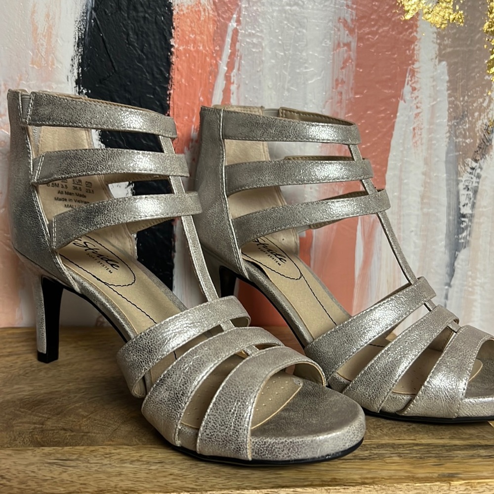 Silver heels
